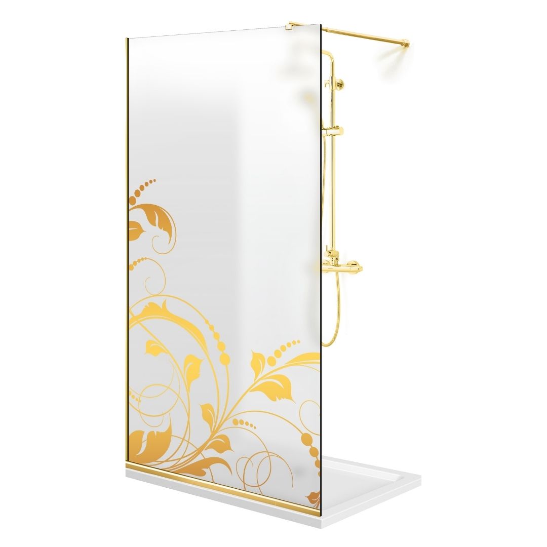 Paravan dus Walk-in, Perete dus Auriu, #Mat #Matt