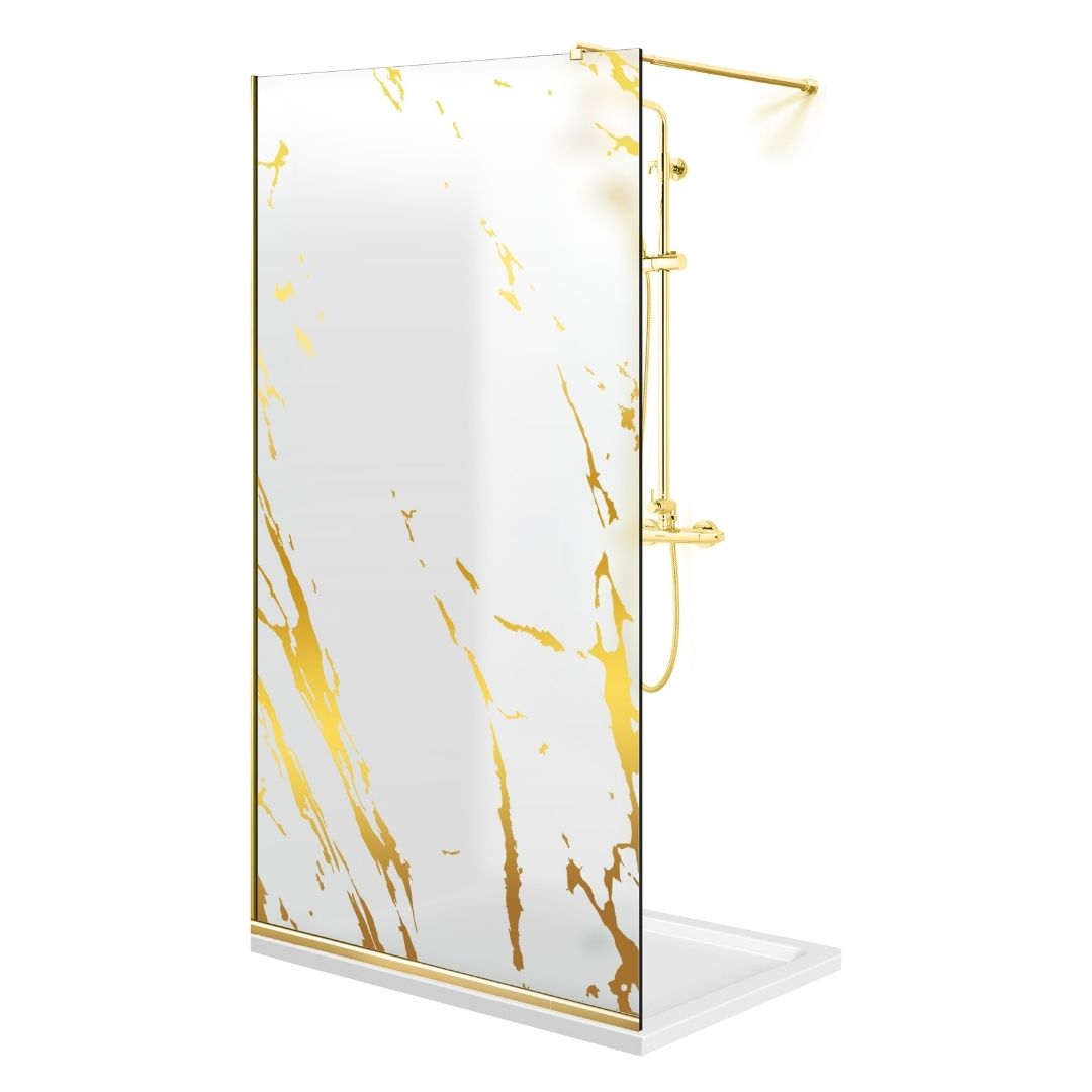 Paravan dus Walk-in, Perete dus Auriu, #Mat #Matt