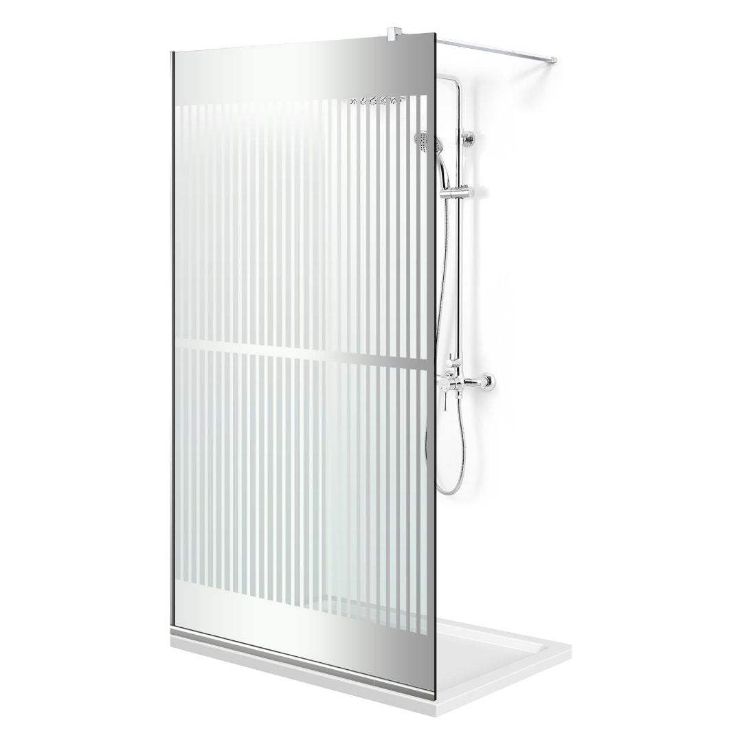 Paravan dus Walk-in, Perete dus Inox, #Clara #Víztiszta