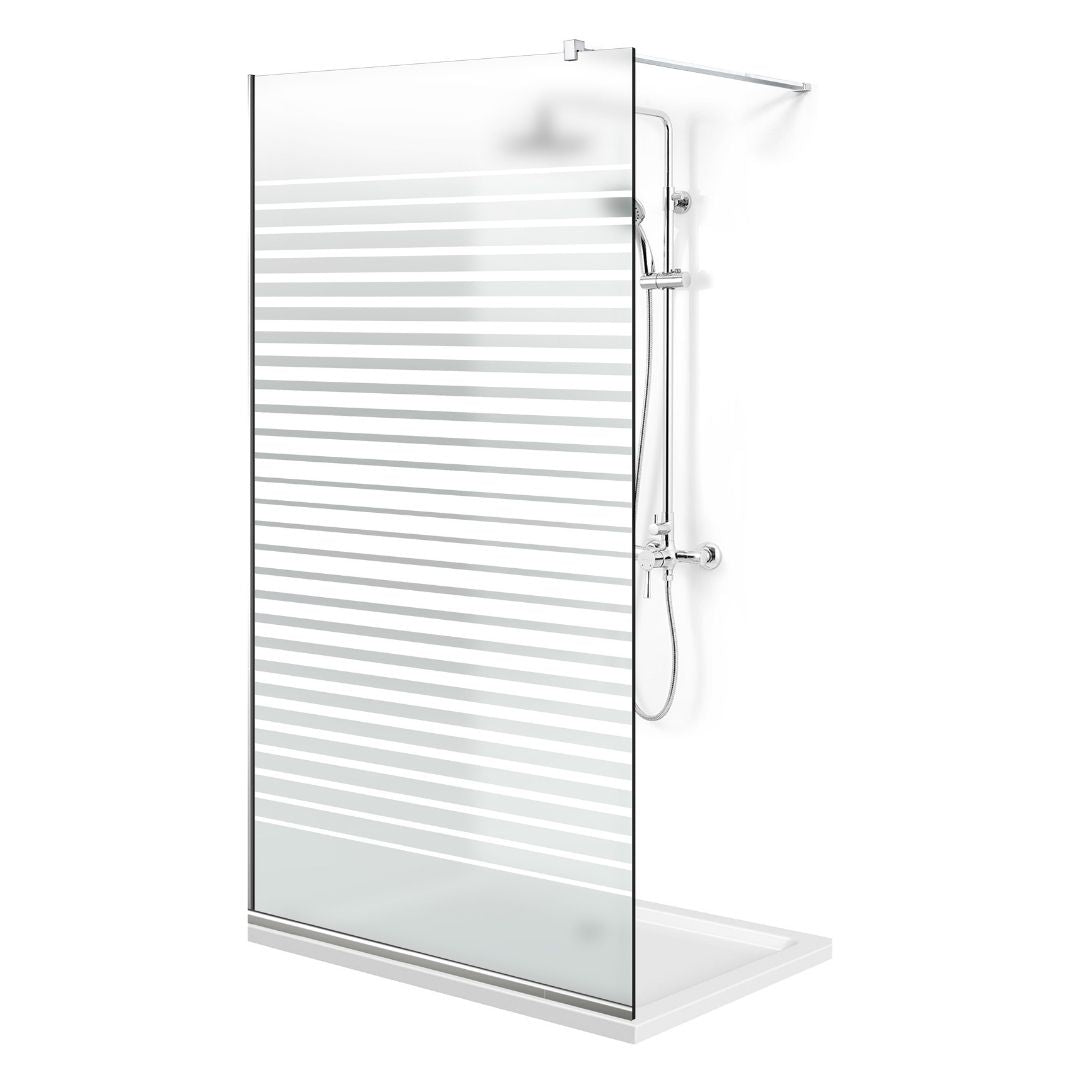 Paravan dus Walk-in, Perete dus Inox, #Mata #Matt