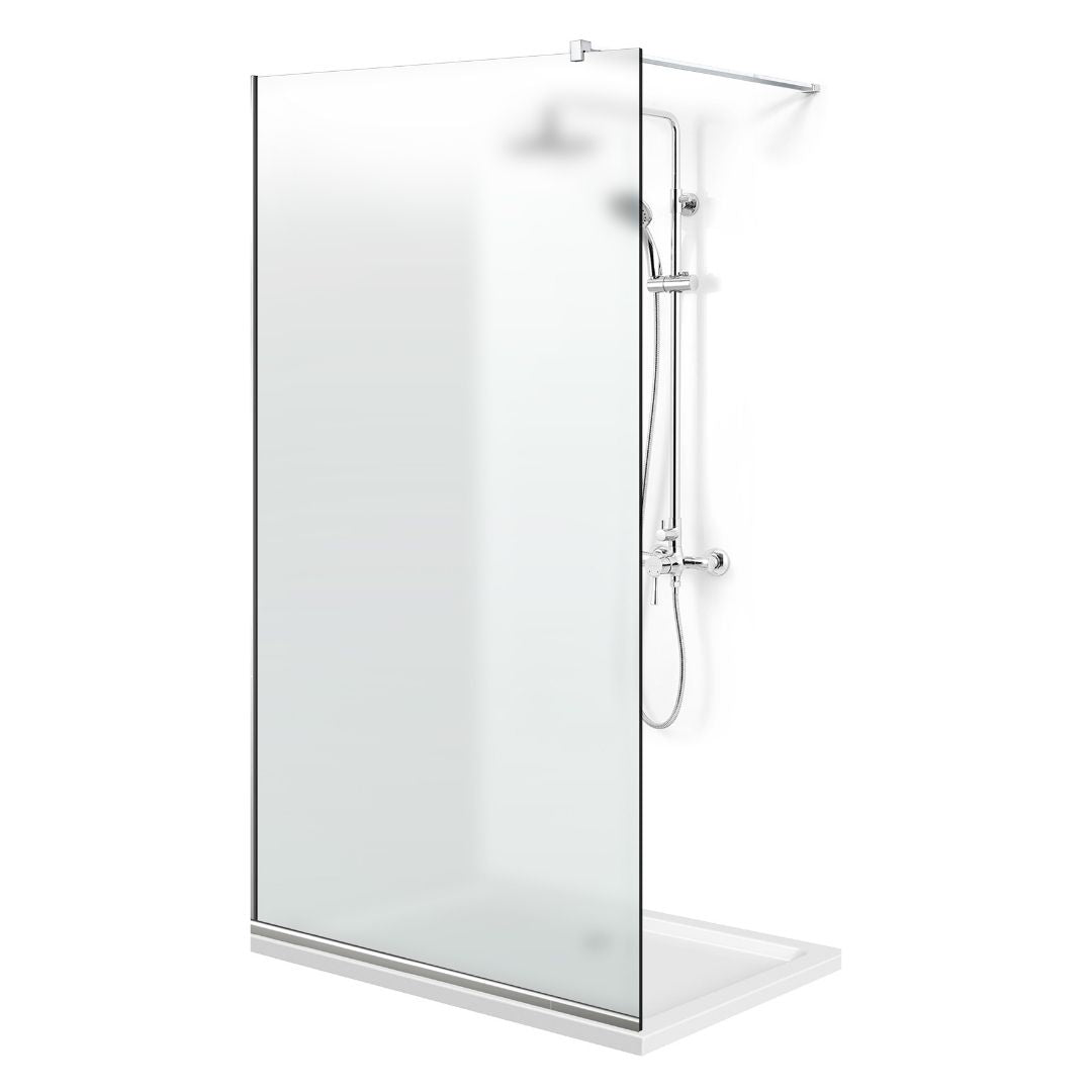 Paravan dus Walk-in, Perete dus Inox, #Mata #Matt