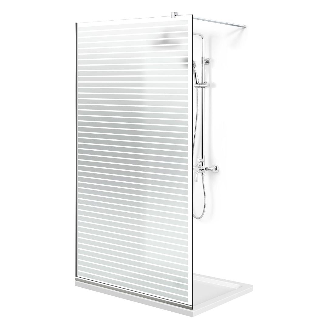 Paravan dus Walk-in, Perete dus Inox, #Mata #Matt