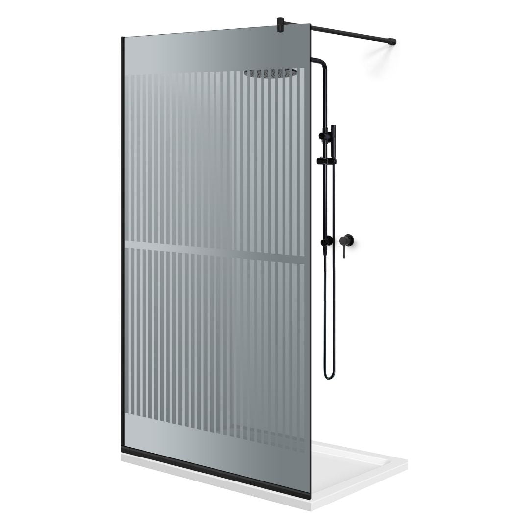 Paravan dus Walk-in, Perete dus Negru, #Gri #Szürke