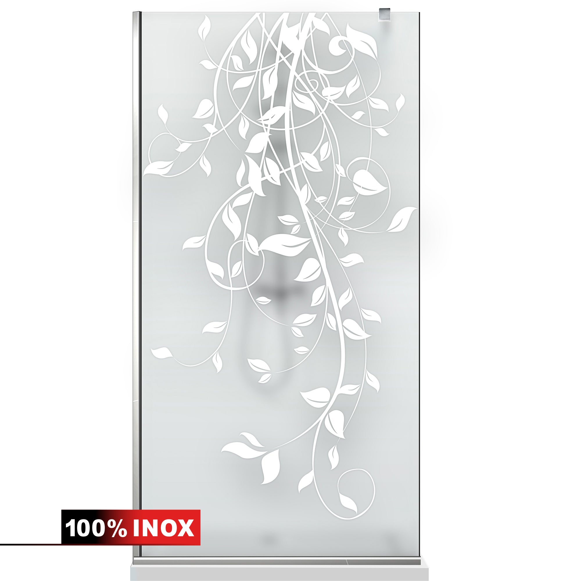 Paravan dus Walk-in, Perete dus Inox, #Mata #Matt