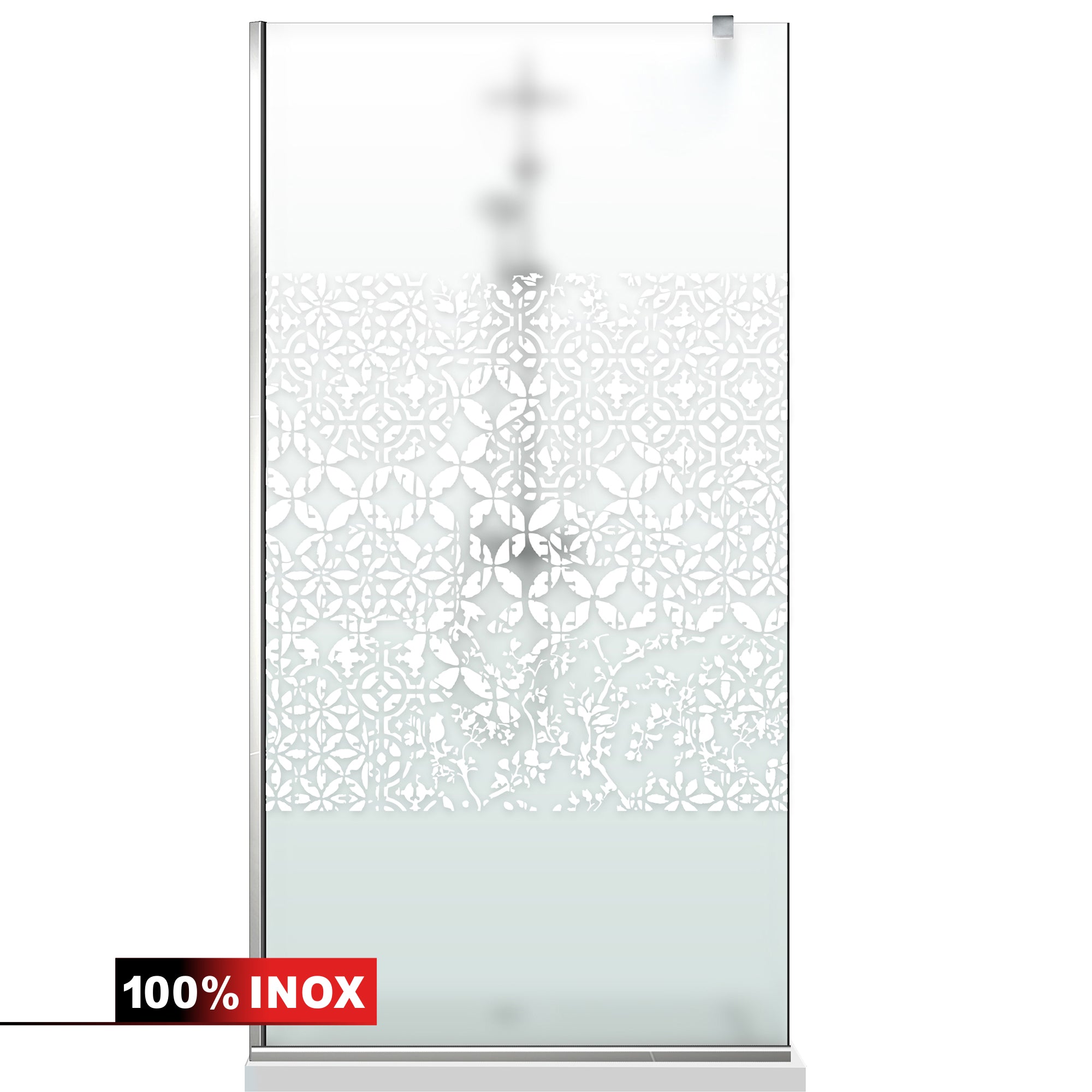 Paravan dus Walk-in, Perete dus Inox, #Mata #Matt