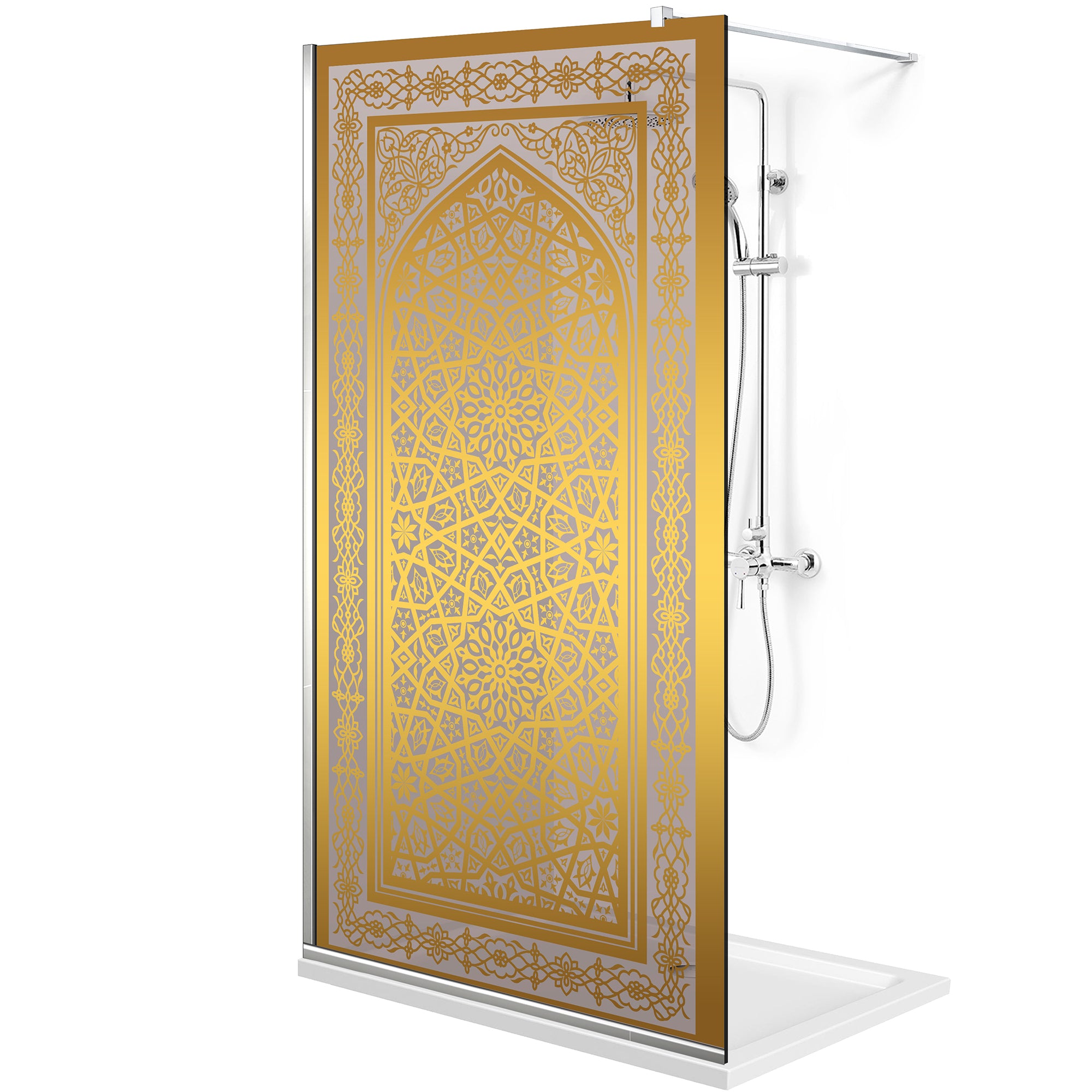 Paravan dus Walk-in, Perete dus Auriu, #Bronz #Bronz