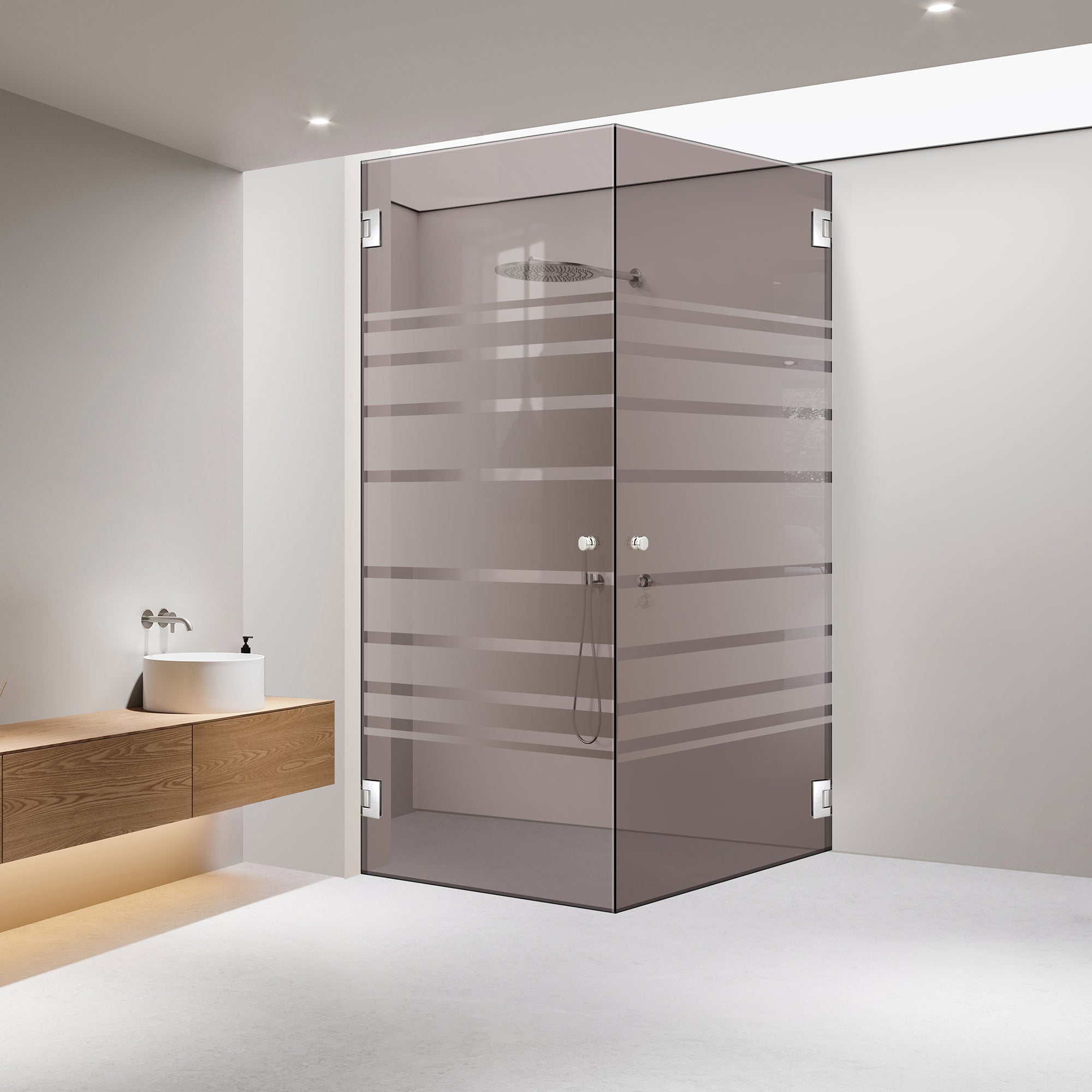 Cabina dus cu usa batanta #Bronz