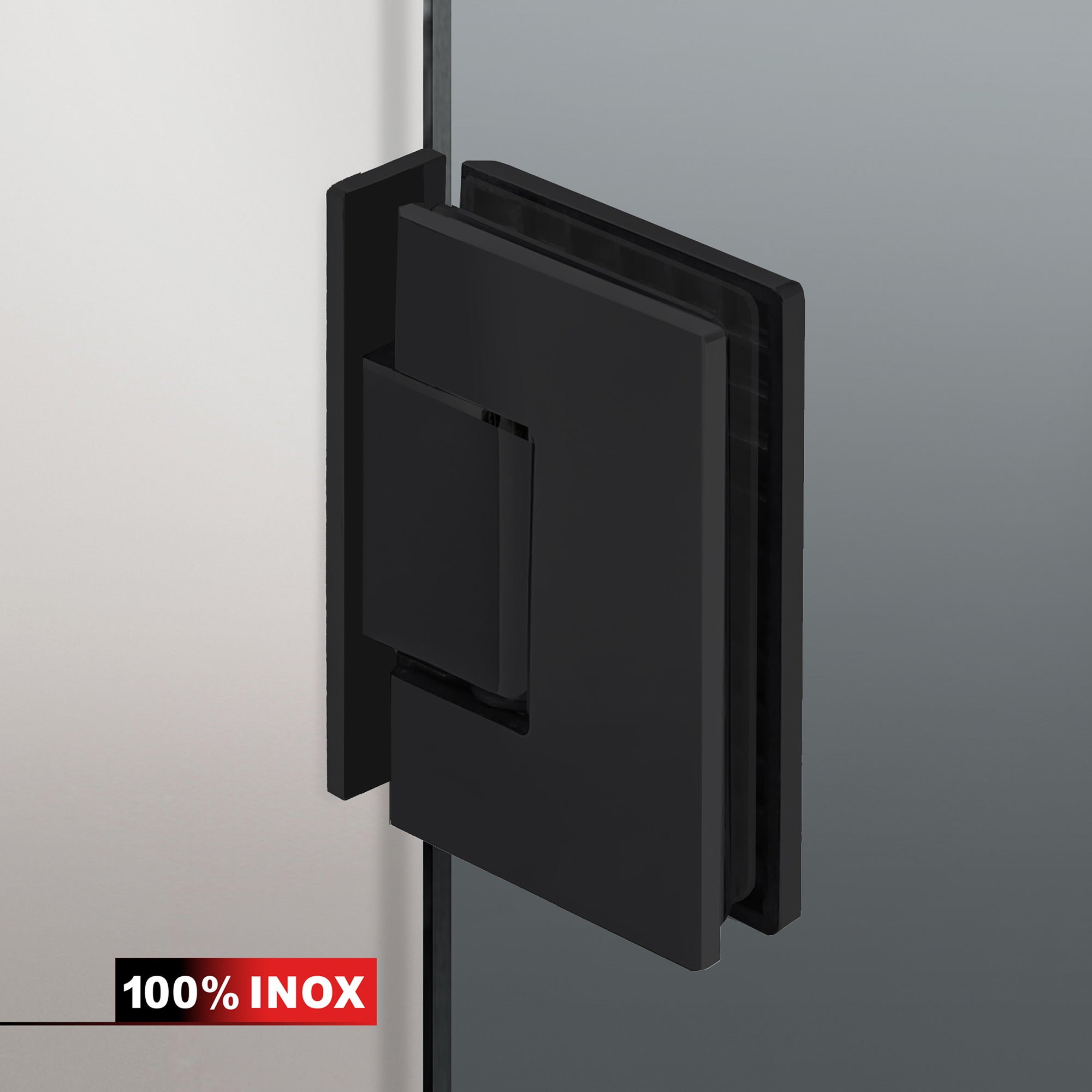 Shower enclosure with swing door #Grey