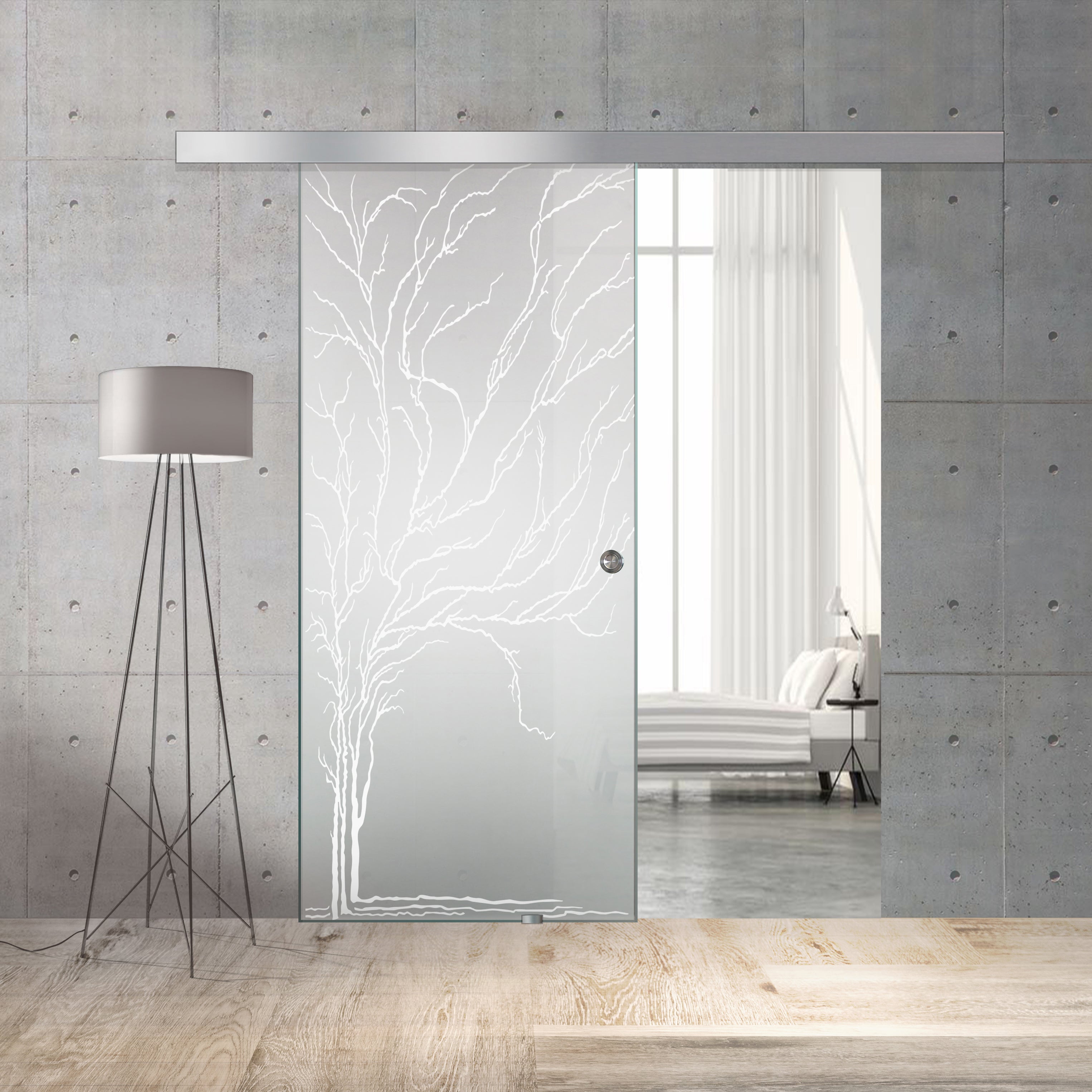 Usa sticla glisanta, Usa sticla interioara #Mat