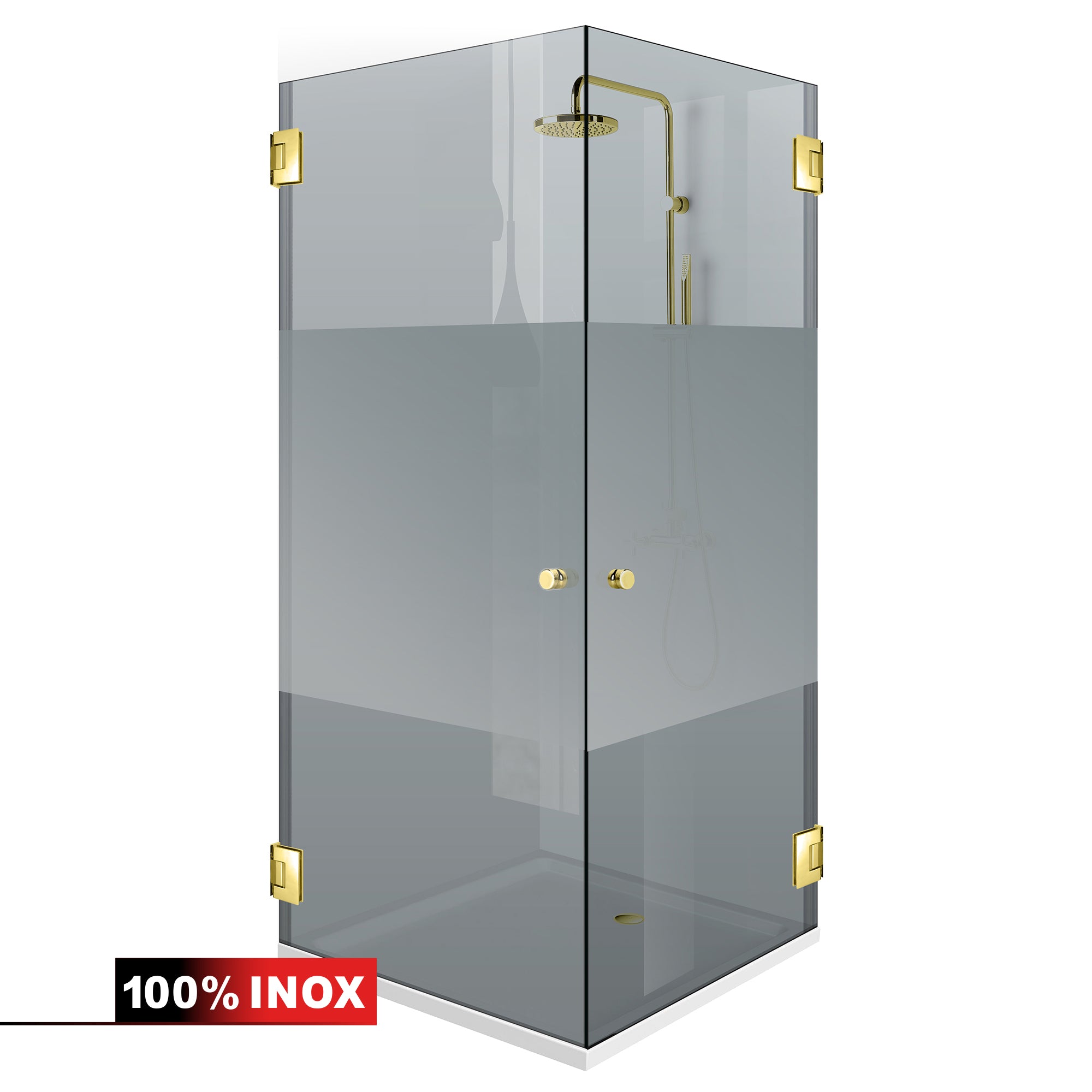 Cabina dus cu usa batanta #Gri