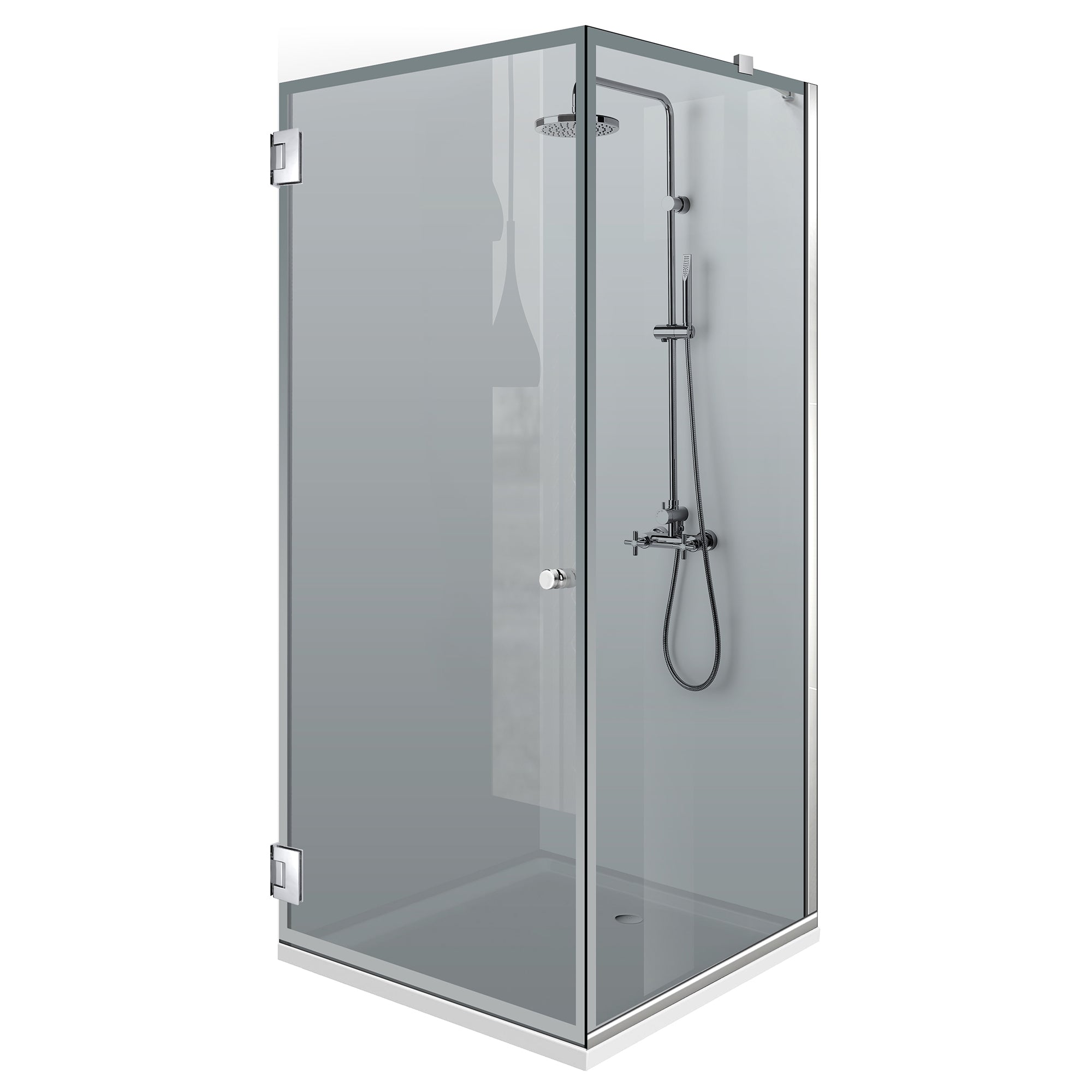 Shower enclosure with swing door #Grey