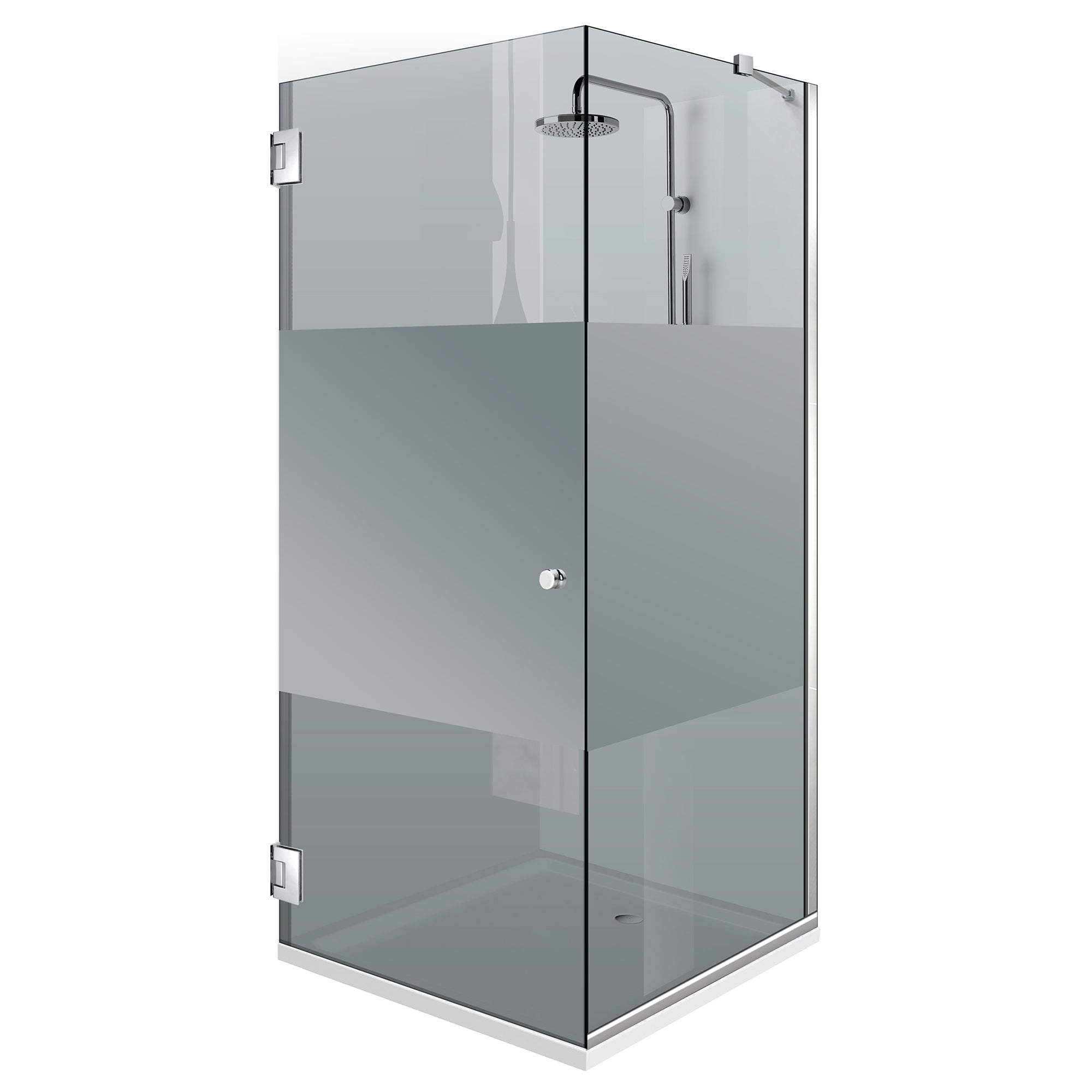 Shower enclosure with swing door #Grey