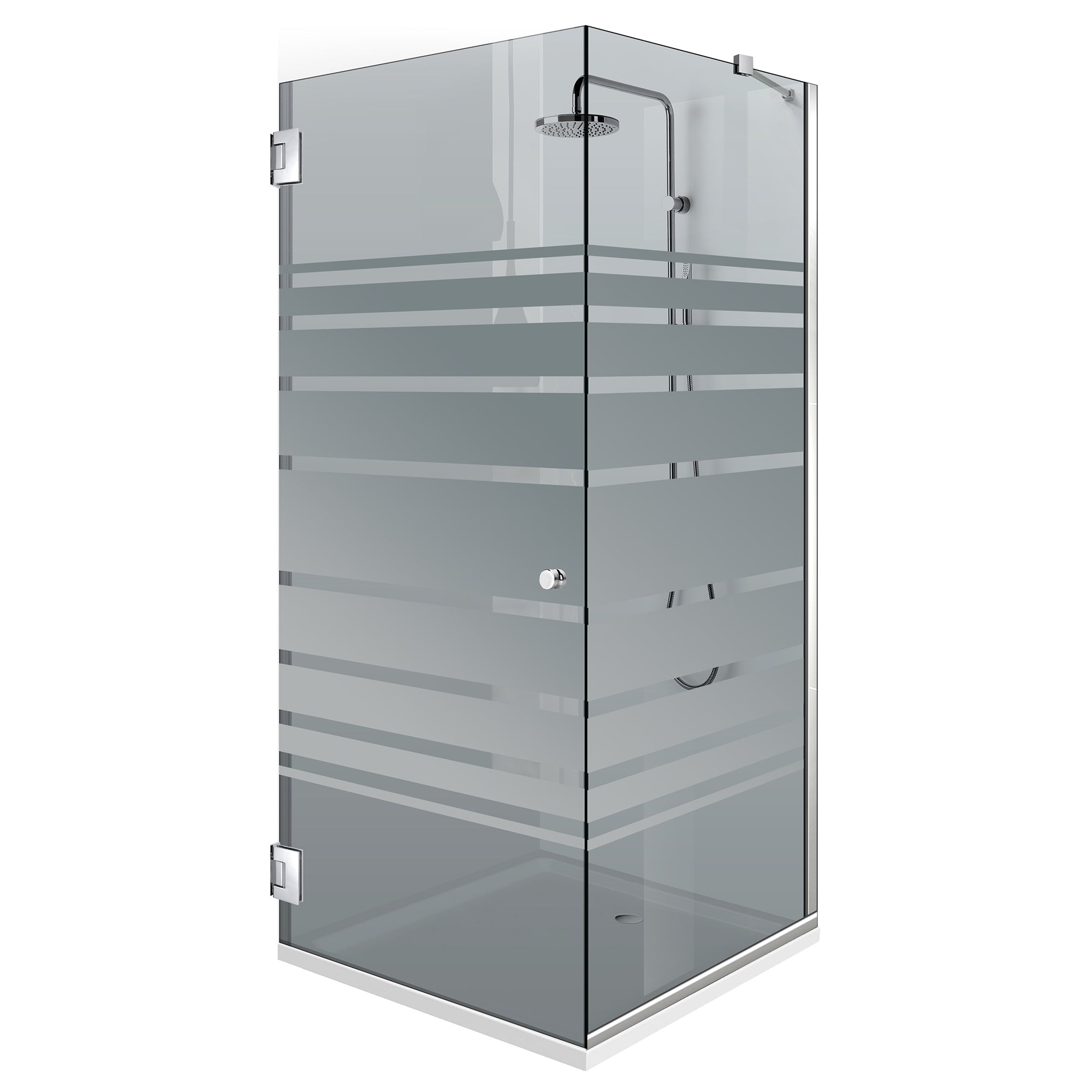 Shower enclosure with swing door #Grey