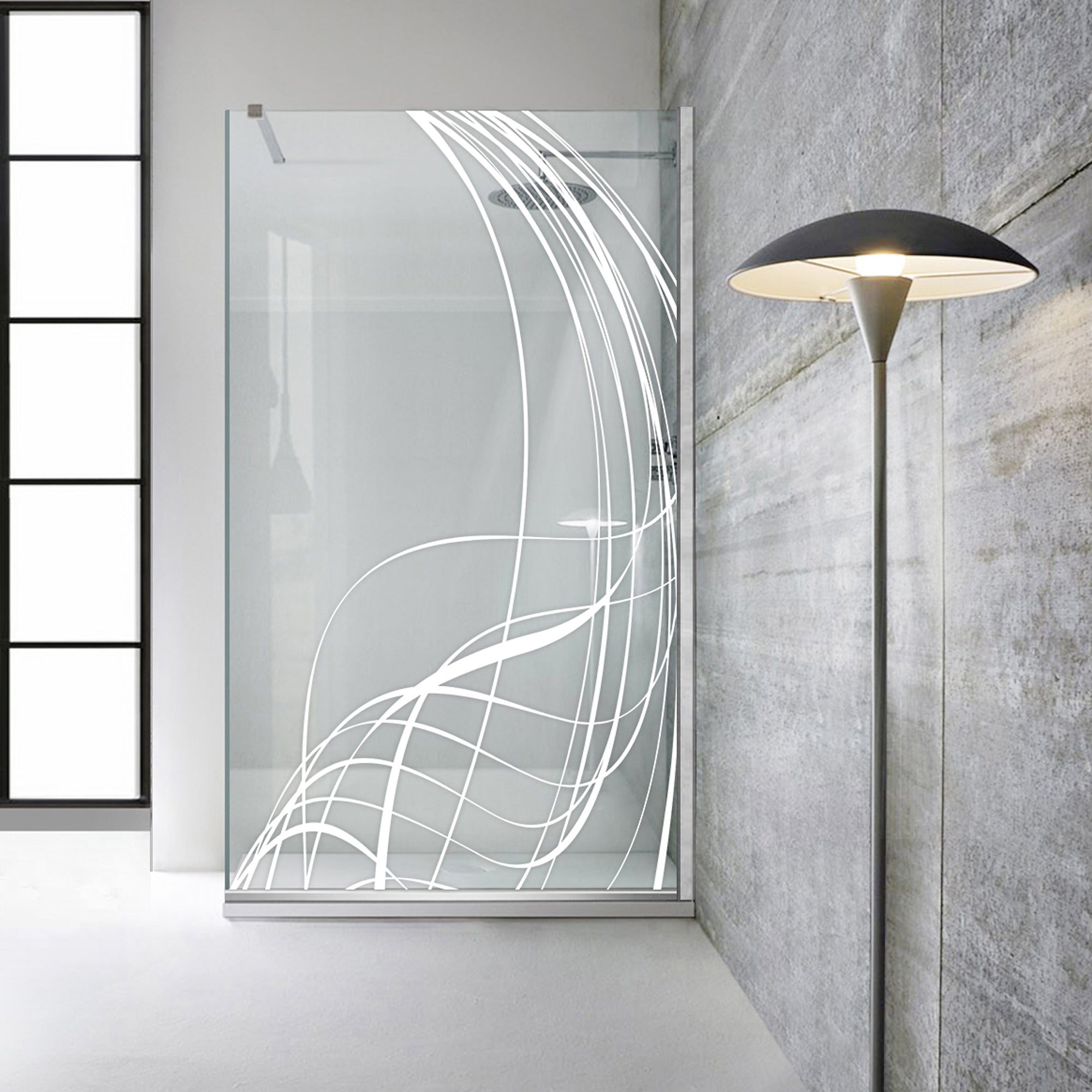 Paravan dus Walk-in, Perete dus Inox, #Clara #Víztiszta