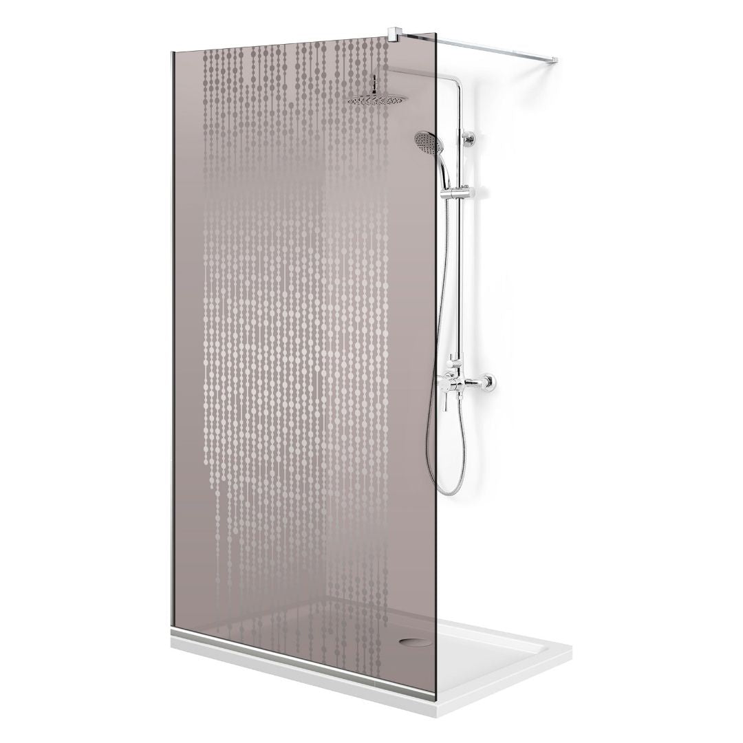 Paravan dus Walk-in, Perete dus  Inox, #Bronz #Bronz