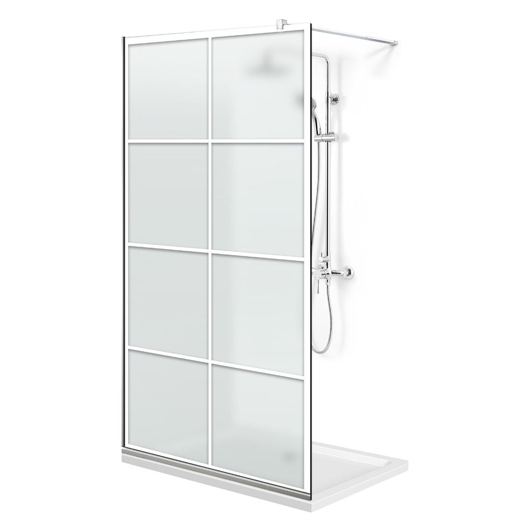 Paravan dus Walk-in, Perete dus  Inox, #Mata #Matt
