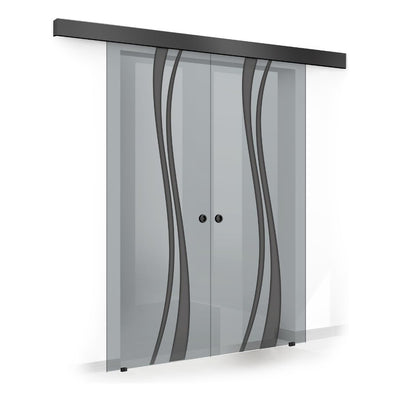 Usa sticla glisanta, Usa sticla interioara #Gri