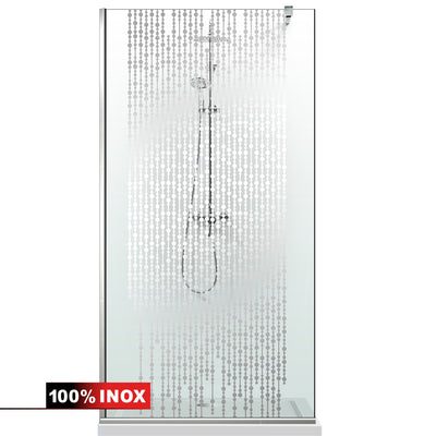 Paravan dus Walk-in, Perete dus  Inox, #Clara #Víztiszta