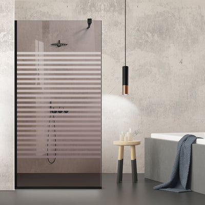 Paravan dus Walk-in, Perete dus  Negru, #Bronz #Bronz