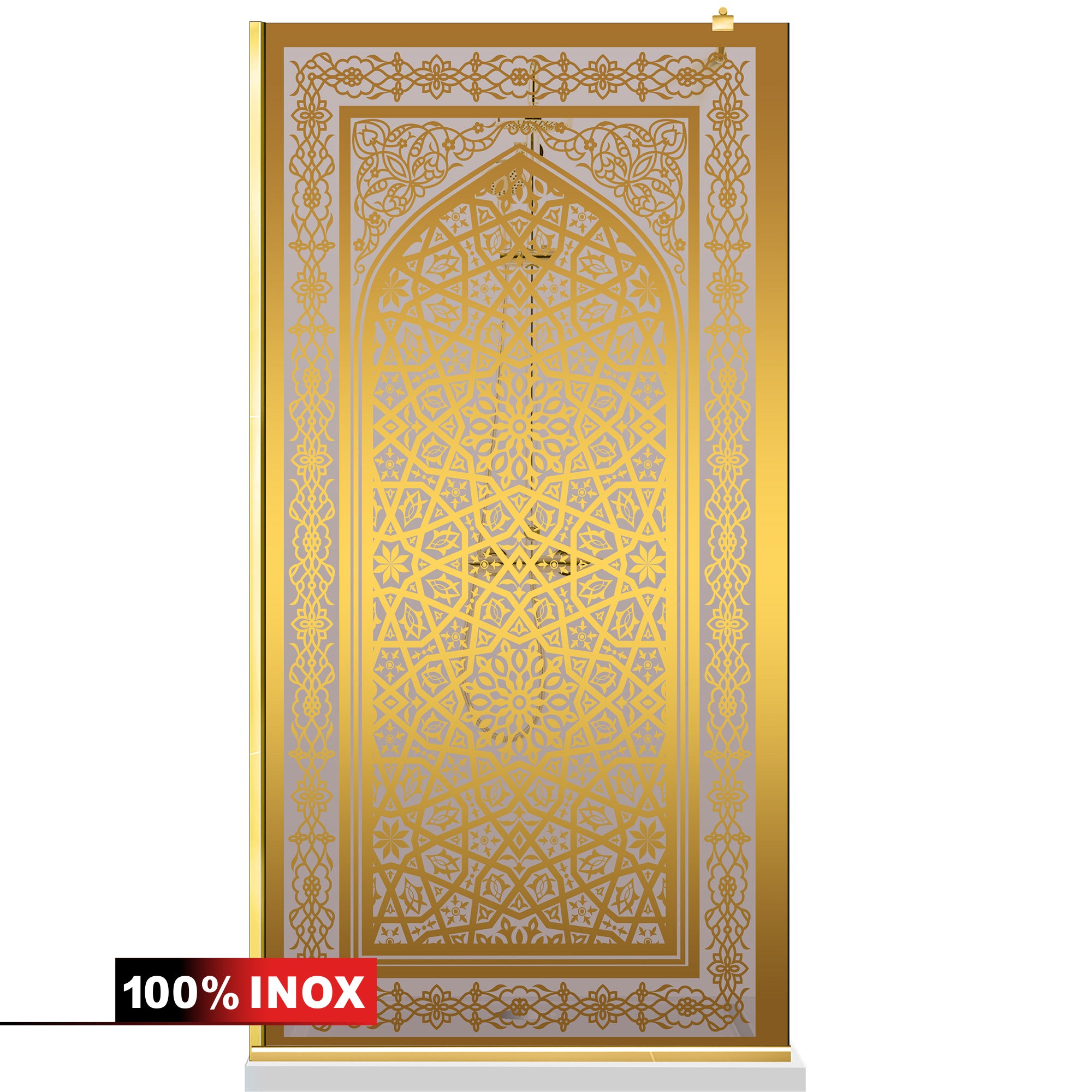 Paravan dus Walk-in, Perete dus  Auriu, #Bronz #Bronz