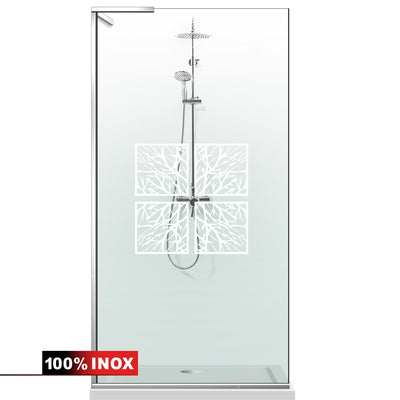 Paravan dus Walk-in, Perete dus Inox, #Clara #Víztiszta