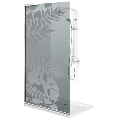 Paravan dus Walk-in, Perete dus Inox, #Gri #Szürke
