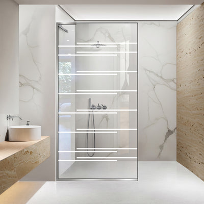 Paravan dus Walk-in, Perete dus Inox, #Clara #Víztiszta