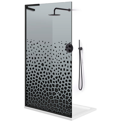 Paravan dus Walk-in, Perete dus Inox, #Gri #Szürke