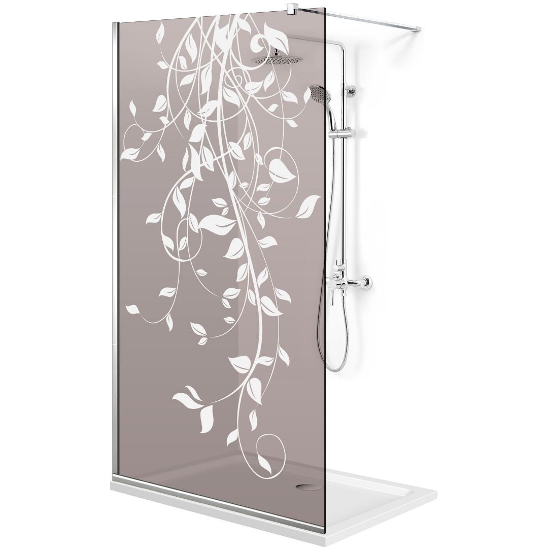 Paravan dus Walk-in, Perete dus  Inox, #Bronz #Bronz