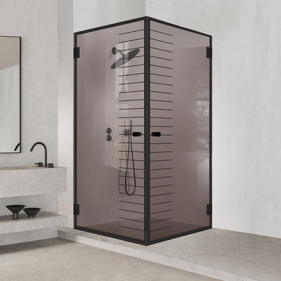 Cabina dus cu usa batanta #Bronz