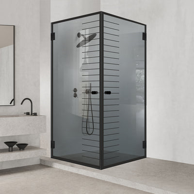 Cabina dus cu usa batanta #Gri