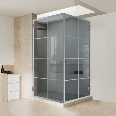 Cabina dus cu usa batanta #Gri