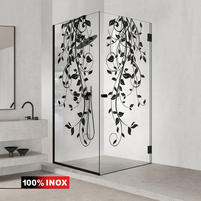 Shower enclosure with swing door #Clear