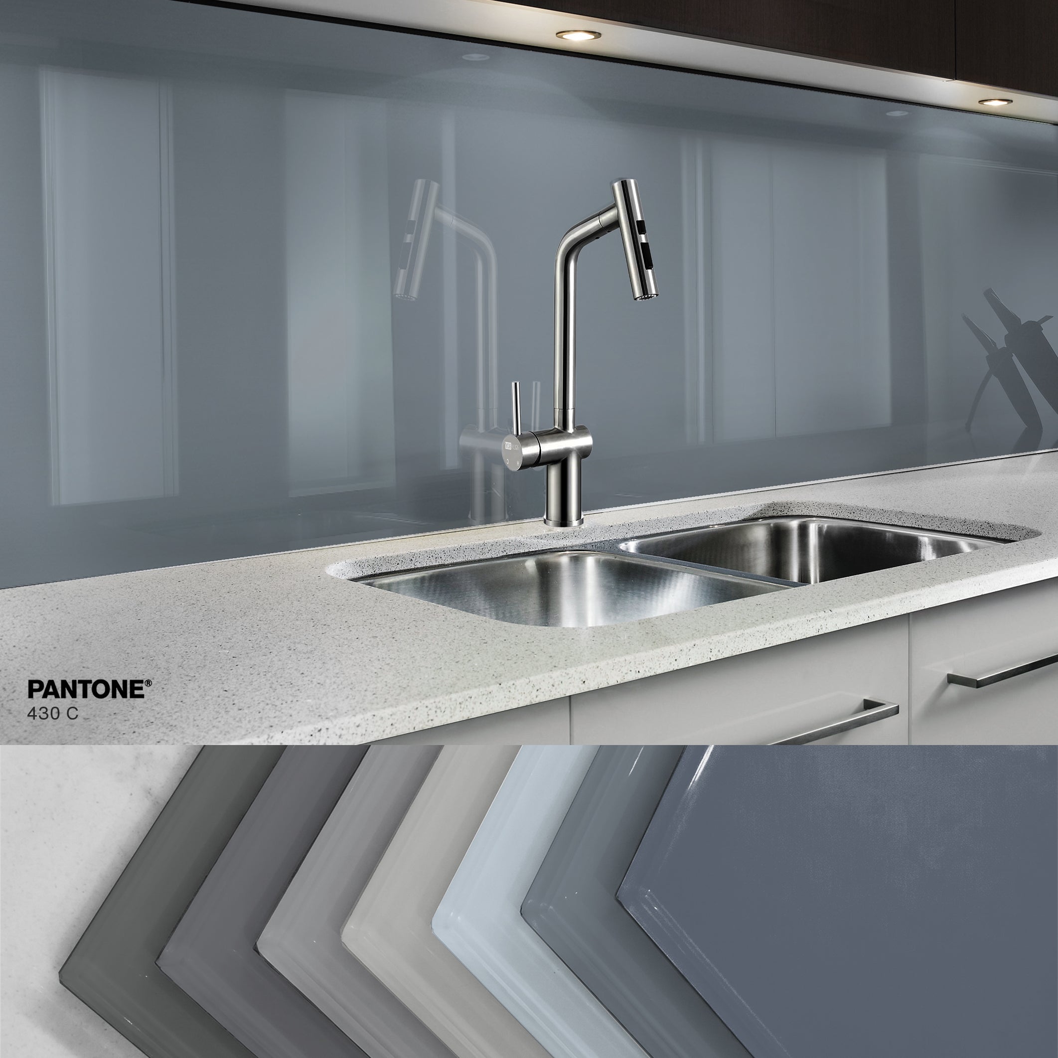 Sticla vopsita bucatarie placari #P430