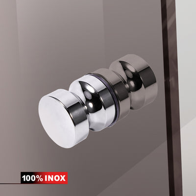 Shower enclosure with swing door #Bronze