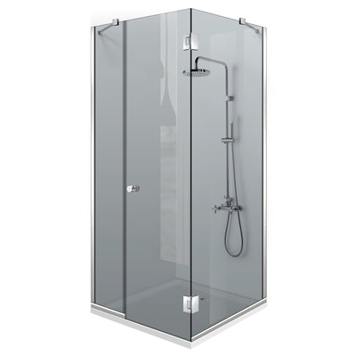 Cabina dus cu 3 elemente cu usa batanta
