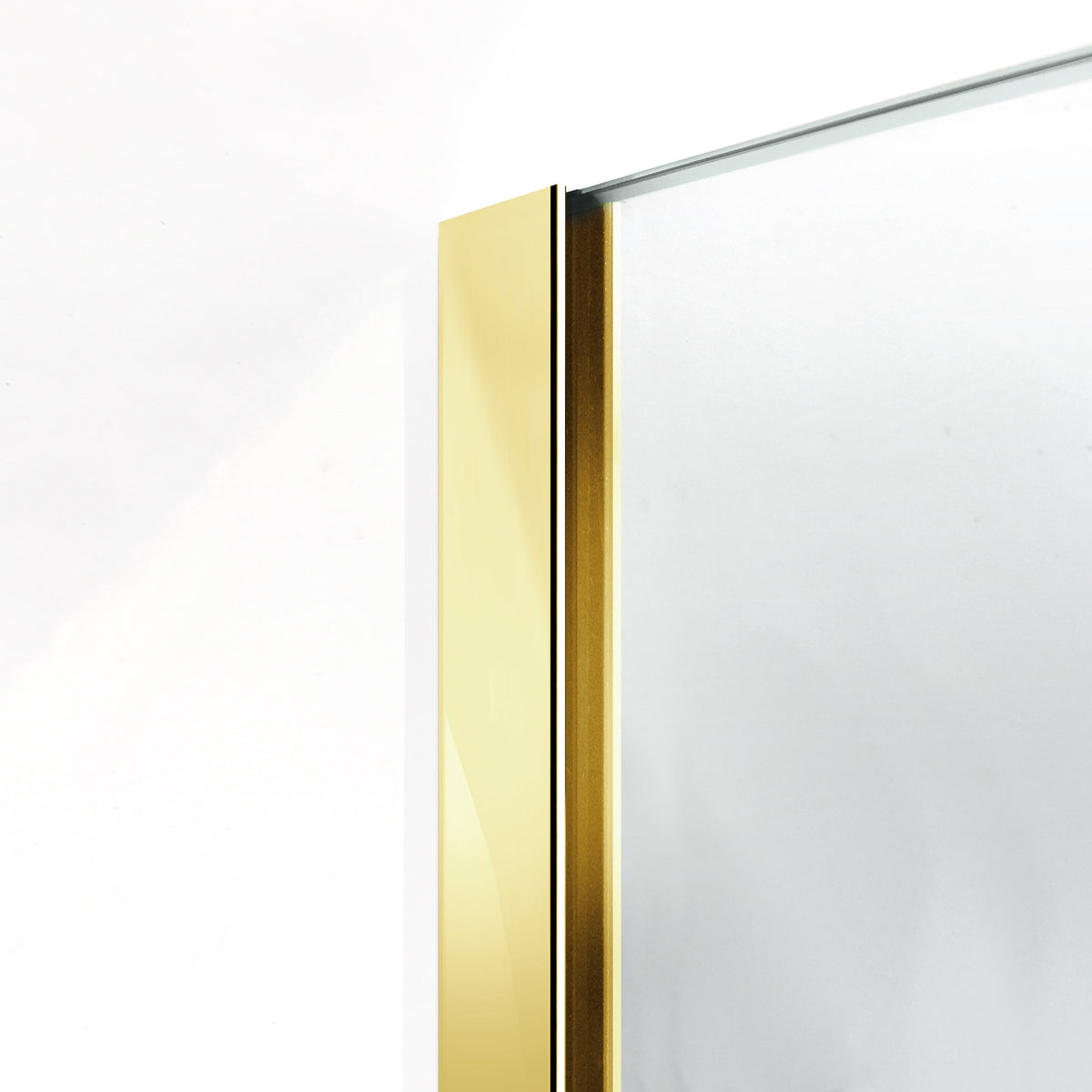 Shower Screens Walk-in, Gold Shower Wall, #Clear