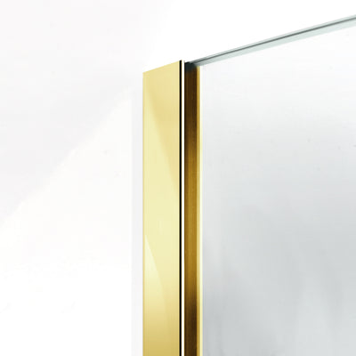 Shower Screens Walk-in, Gold Shower Wall, #Clear