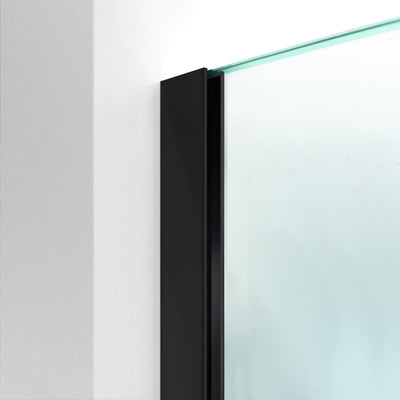 Shower Screens Walk-in, Black Shower Wall, #Clear