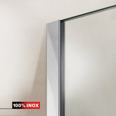 Shower enclosure with swing door #Clear