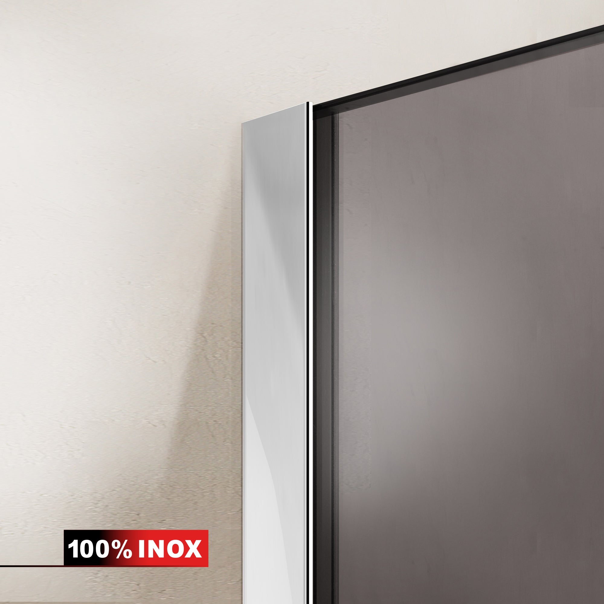 Shower enclosure with swing door #Bronze