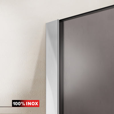 Shower enclosure with swing door #Bronze