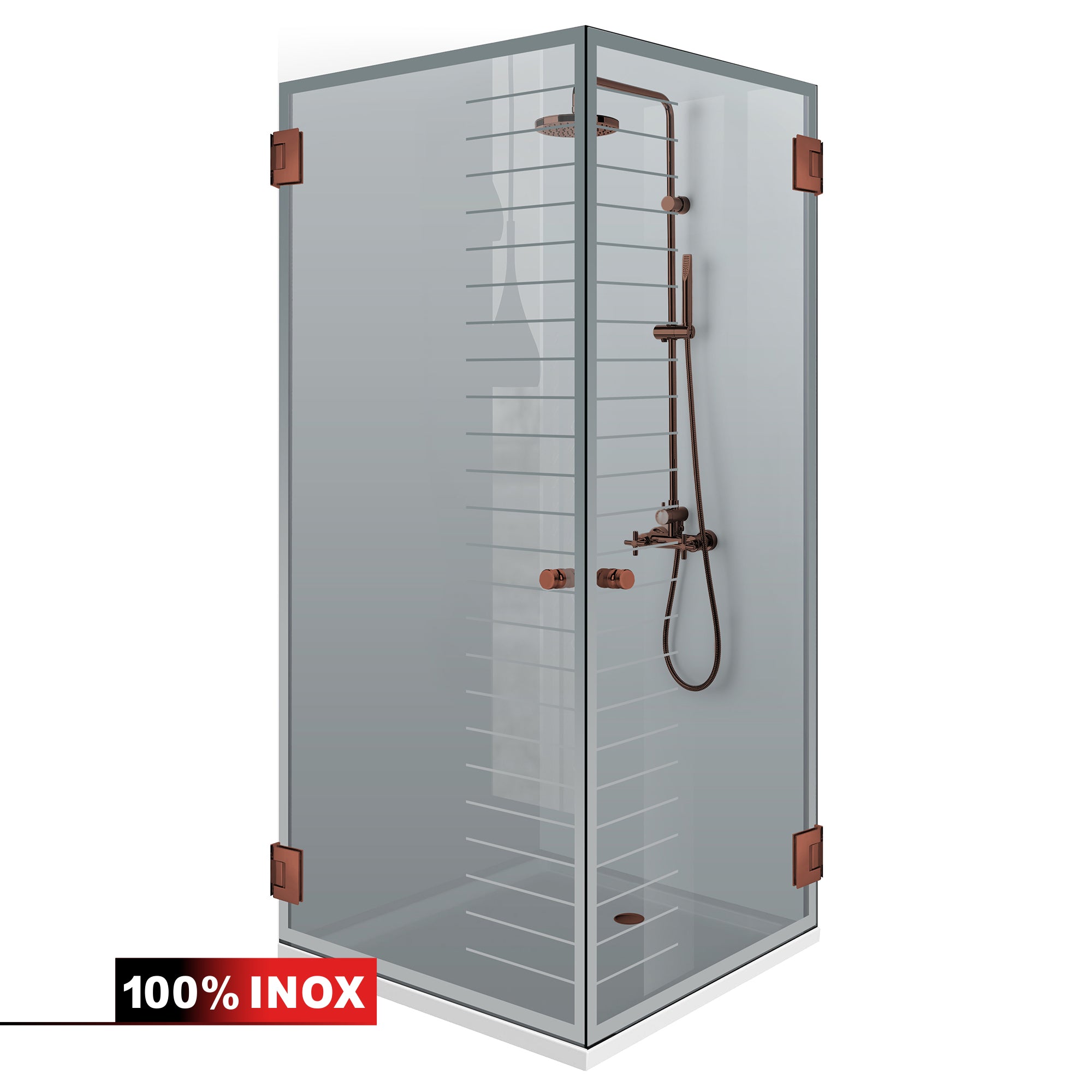 Cabina dus cu usa batanta #Gri