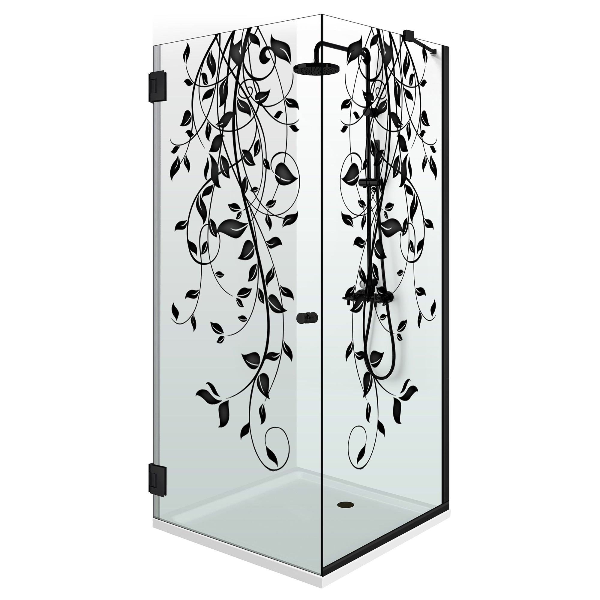 Shower enclosure with swing door #Clear
