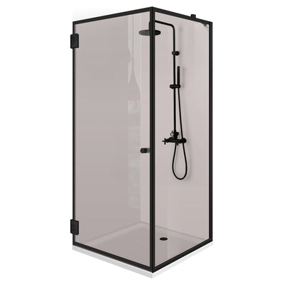 Shower enclosure with swing door #Bronze