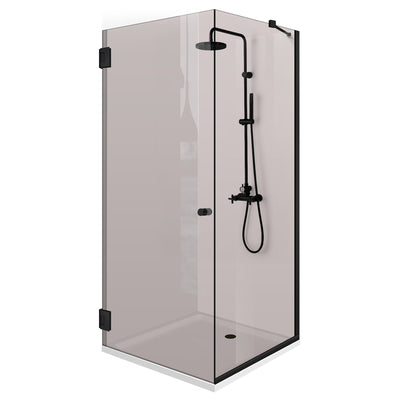 Shower enclosure with swing door #Bronze
