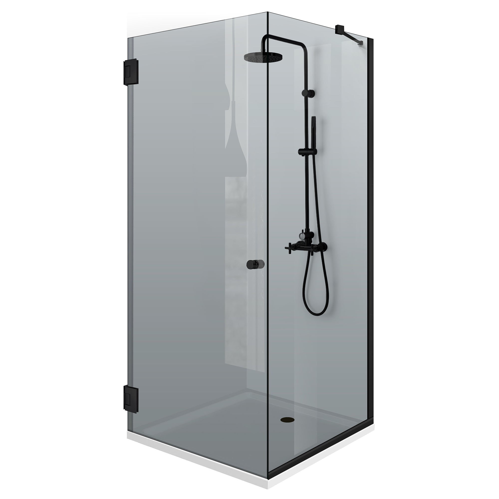Cabina dus cu usa batanta #Gri