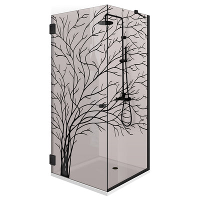 Shower enclosure with swing door #Bronze