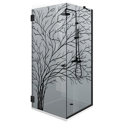 Shower enclosure with swing door #Grey