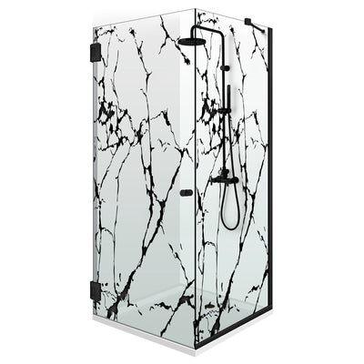 Shower enclosure with swing door #Clear